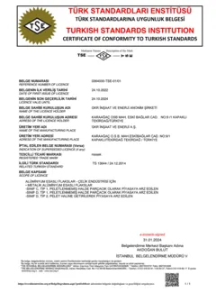 TSE 13644 certificate